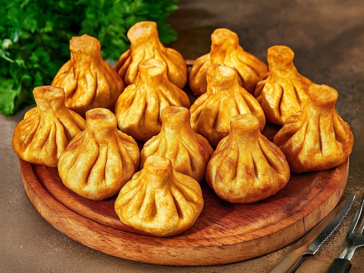 СЕТ Хинкали жареные с говядиной и свининой 15шт.