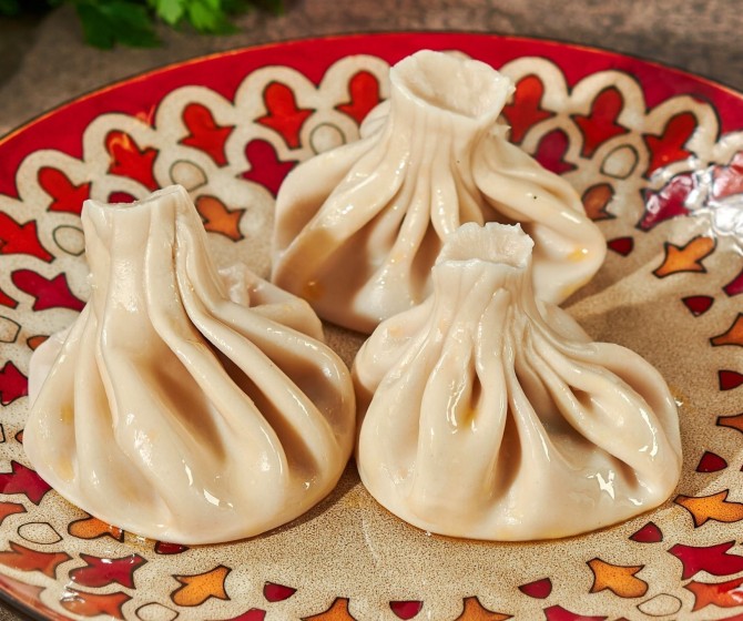 Хинкали отварные с телятиной  3 шт.